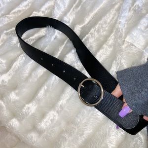 Silver Buckle Black brandy melville belt